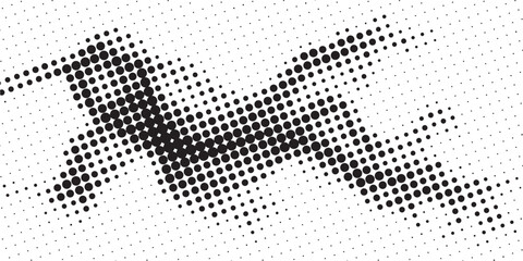 Fototapeta premium Abstract Halftone Pattern with Dynamic Diagonal Lines.
