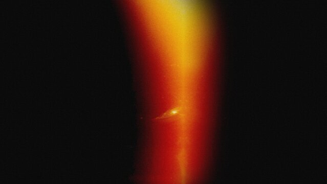 Intense Vertical Deep Red Glowing Light Leak Abstract Background 8K
