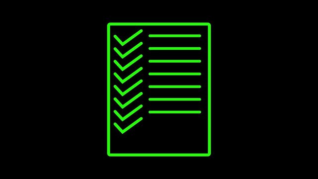 A glowing neon frame with turquoise and yellow lights on a black background