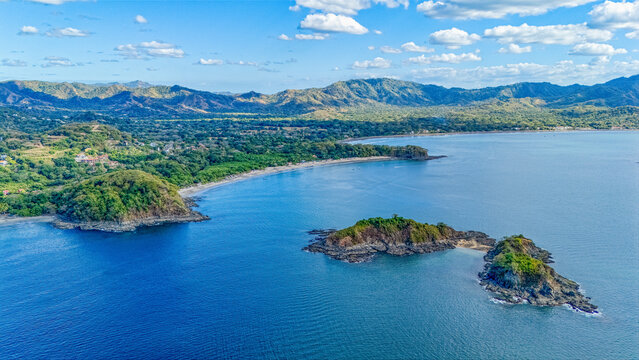 aerial view of Potrero Beach Costa Rica