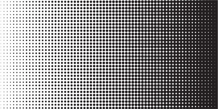 Halftone Dot Pattern Gradient Background.