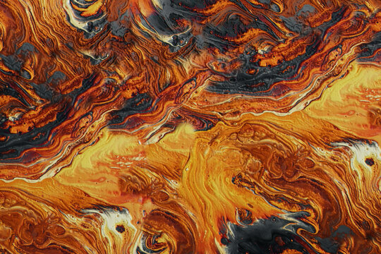 Abstract organic gold wood and resin pattern