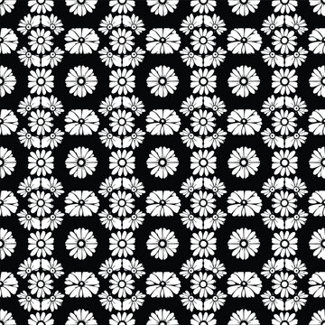 black and white seamless pattern