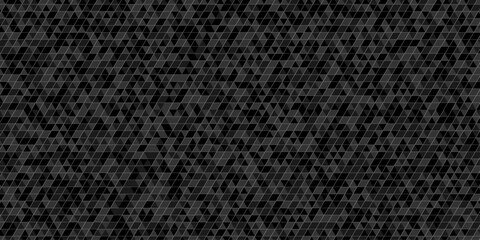 Fototapeta premium Abstract low polygon paper cubic black, gray wallpaper design. vector transparent polygon reangle square pattern. geometric wall tile metal cube triangle background.