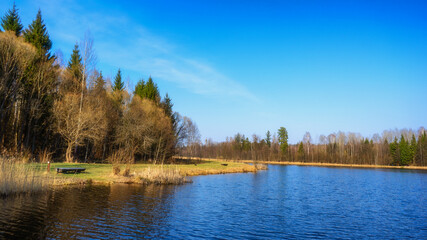 Zbiornik wodny Wyżary, Puszcza Knyszyńska, Podlasie, Polska © podlaski49