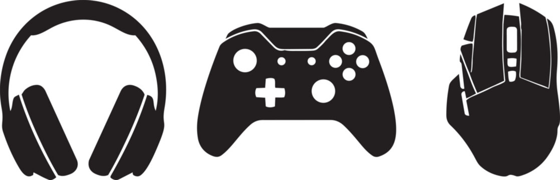 A black and white butterfly rests on a white background like a sleek gaming icon, symbolizing the fusion of nature and technology found in a fun video game controller button