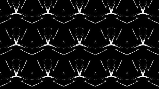 Hand Drawn Triangle Pattern Grunge Overlay - Abstract Ink Arrow Texture Background for Motion Graphics, Seamless Loop Design