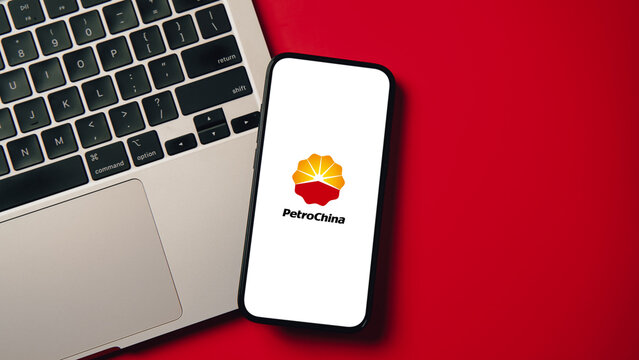 PetroChina logo displayed on a smartphone screen &ndash; Delhi, India &ndash; June 04, 2025
