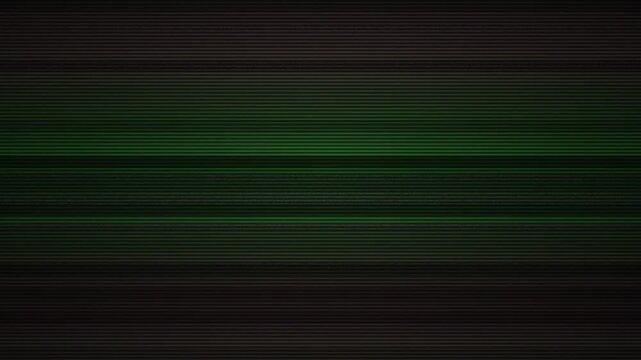 Abstract green and black gradient background with horizontal lines and stripes