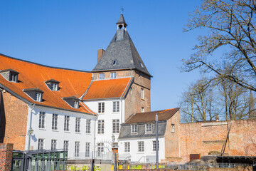 Historic castle in the park in Moers, Germany © venemama