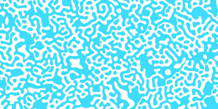 Seamless turing pattern background. Fabric clothing decoration texture textile floral line background.