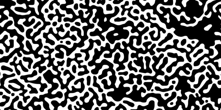 Seamless turing pattern background. Fabric clothing decoration texture textile floral line background.