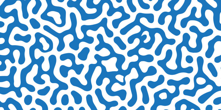 Seamless turing pattern background. Fabric clothing decoration texture textile floral line background.