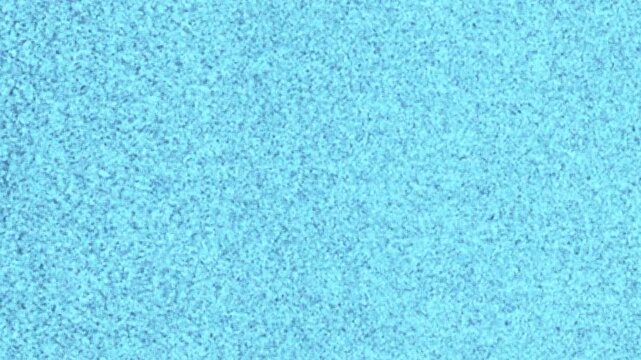 Abstract blue chaotic noise background with flickering static effect. Seamless loop video featuring random glitch patterns, grainy texture, and dynamic digital noise. Perfect for glitch art, cyberpunk