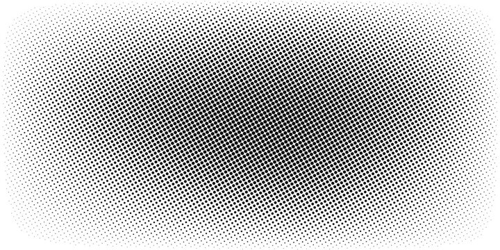 Dotted gradient halftone background. Horizontal seamless dots pattern in pop art style. Abstract modern stylish texture. Vector illustration.