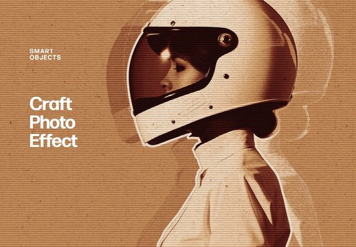 Craft Photo Effect Mockup