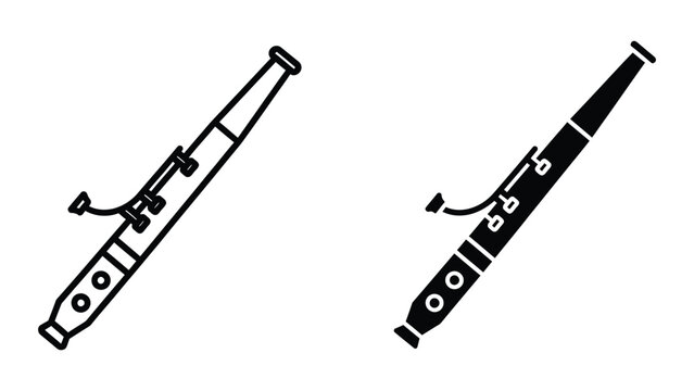 Comparison of a clarinet and a bass clarinet with key mechanisms