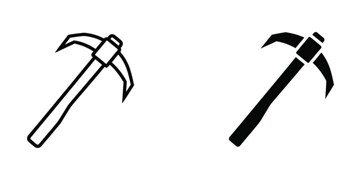 Contrast between a traditional and modern pickaxe design for mining and excavation tasks