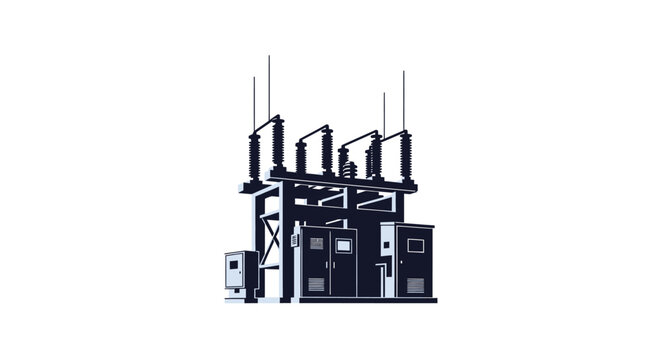 Electrical substation for power distribution and energy infrastructure
