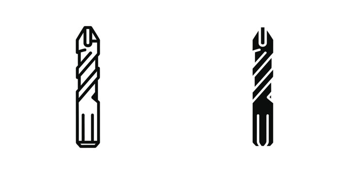 Comparison of two different types of drill bits used for various drilling tasks