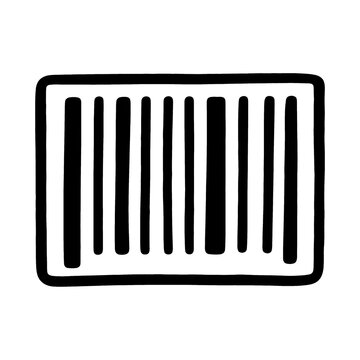 PNG Minimalist barcode line art