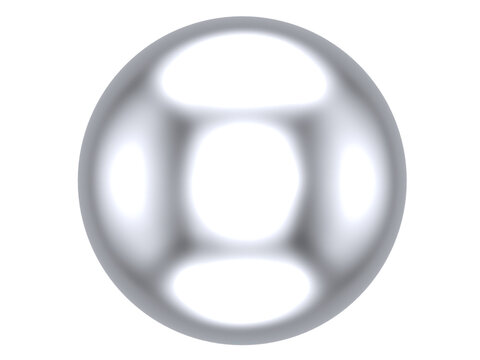 Reflective Chrome Sphere Bead &ndash; High-Res PNG, High-res reflective chrome sphere bead, isolated on transparent PNG. Perfect for mockups, UI icons, jewelry, sci‑fi and 3D design.