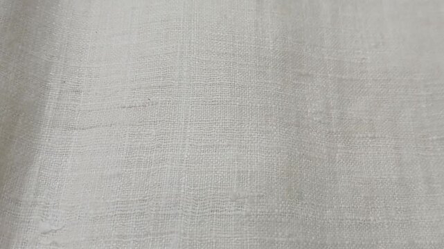 Closeup video of handloom Eri cloth of Assam, India.	