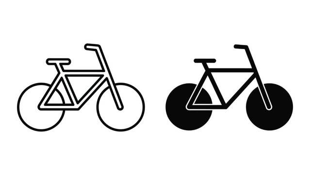 Comparison of a traditional bicycle and a fixed-gear bicycle with disc wheels