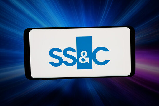 Stuttgart, Germany - 03-26-2026: In this photo illustration, the logo of US company SSC Technologies Holdings Inc. is displayed on a smartphone in front of abstract background on computer screen.
