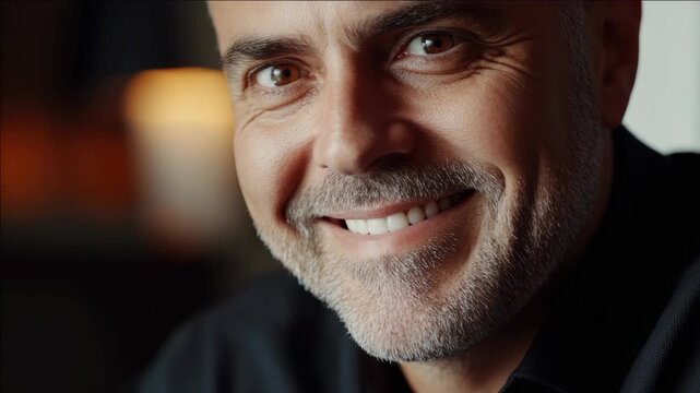 Gray-haired man with a short beard and mustache, sitting indoors, giving an impression of confidence and friendliness.