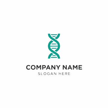 Elegant DNA Helix Logo Design for Science and Healthcare Companies.