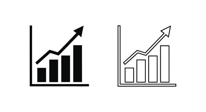 Business Growth Chart Graphs Vector