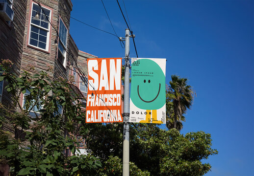 San Francisco Outdoor Ad Fly banner Board