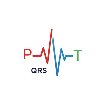 ECG Waveform Representation Visualizing Heart Electrical Activity and Cardiac Rhythm.