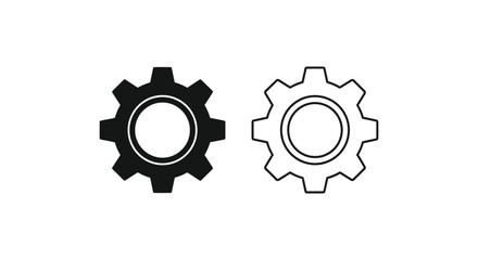 Obraz premium gear icon set Vector