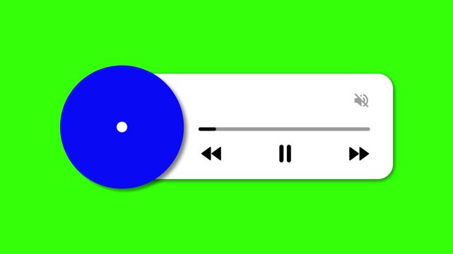 Reproductor de M&uacute;sica Animado Minimalista 4k