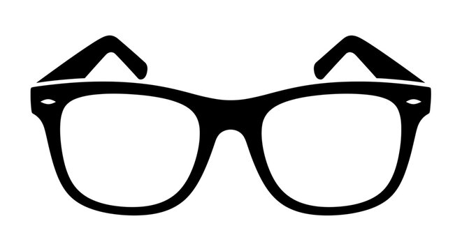 Classic black frame eyeglasses for clear vision.