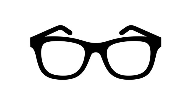 Classic black frame eyeglasses for vision correction and style.
