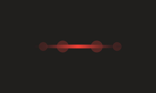 Red gradient loading bar, progress indicator, vector animation element, UI design