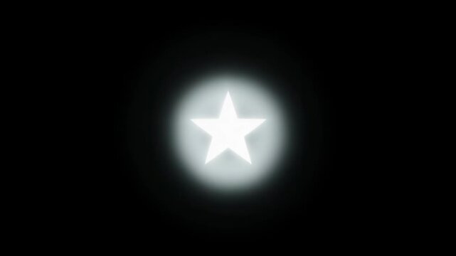 Flux 8K Minimalist Pulse with a Single Bright Centered Star on Black