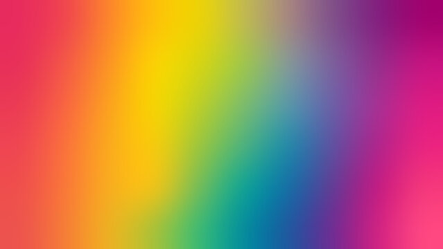 Vibrant Rainbow Gradient Blurred Background for Design and Decoration