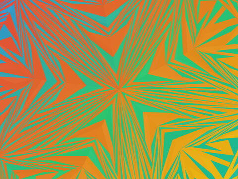 Abstract Penrose Tessellation Colorful Background Design