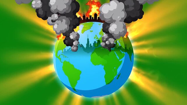 world map with flag of brazil