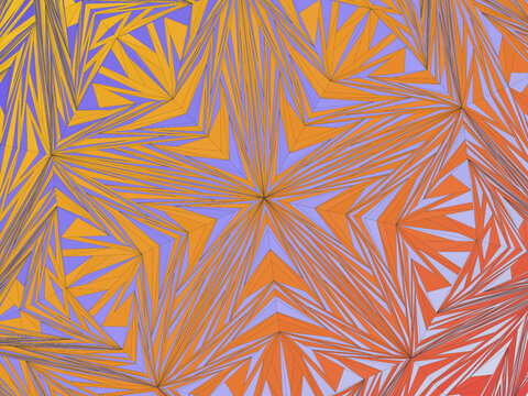 Abstract Penrose Tessellation Colorful Background Design