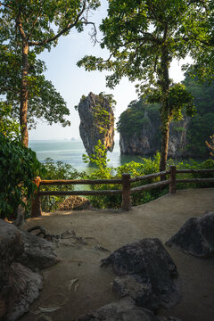 james bond island in the phang nga bay in thailand