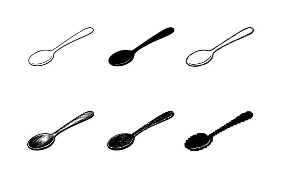 Simple tablespoon with oval bowl and long handle, used for scooping and eating soups or cereals  containing