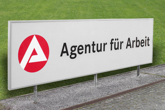 Schild der Bundesagentur f&uuml;r Arbeit, Arbeitsagentur