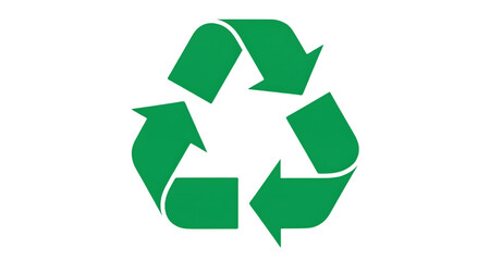Obraz premium Green Recycling Symbol Isolated