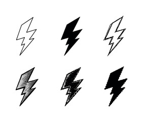 Obraz premium Dynamic electric bolt with sharp angled segments, abstract symbol of speed, shock, and intensity | Create ONE image containing