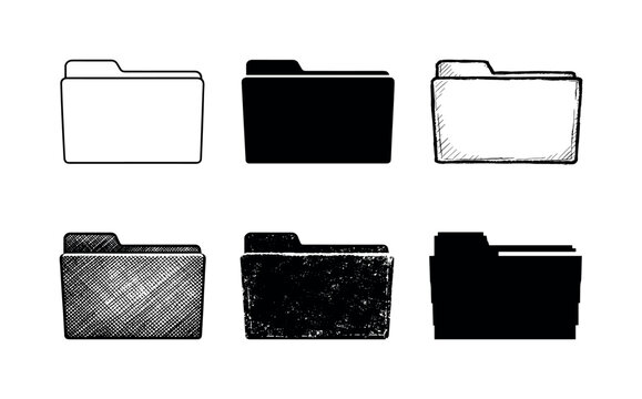 Office file folder with top tab designed to hold and categorize paperwork neatly | Create ONE image containing EXACTLY six